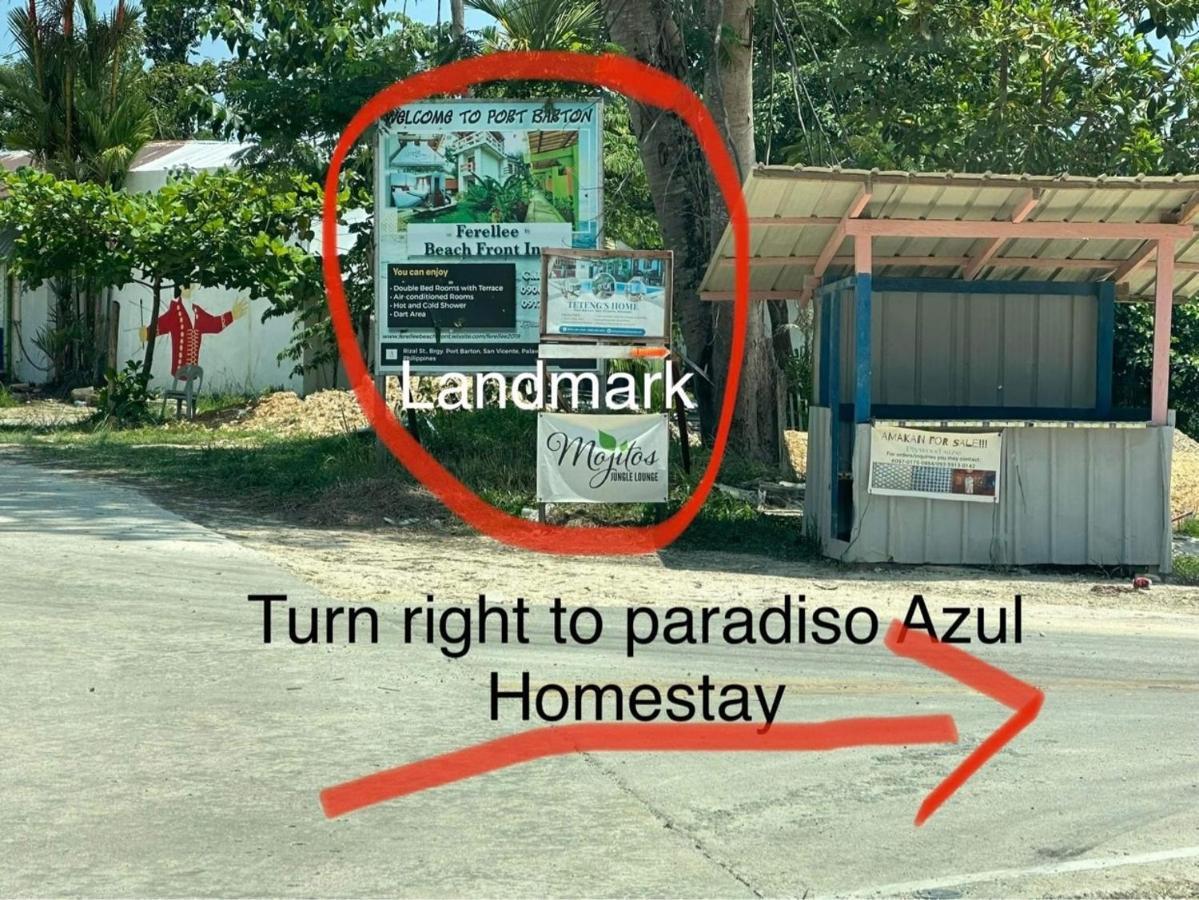 Port Barton - Paradiso Azul Campsite Beachfront With Internet サン・ヴィチェンテ エクステリア 写真