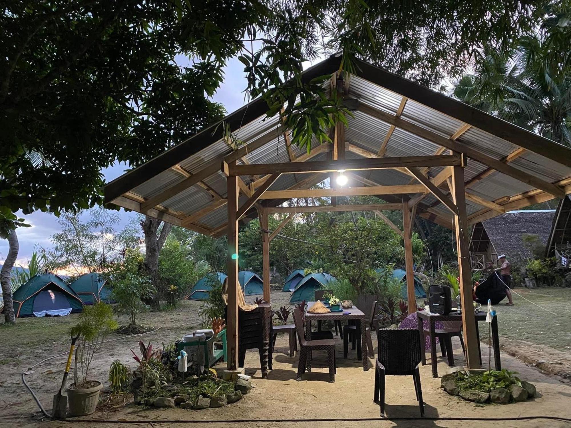 Port Barton - Paradiso Azul Campsite Beachfront With Internet サン・ヴィチェンテ エクステリア 写真