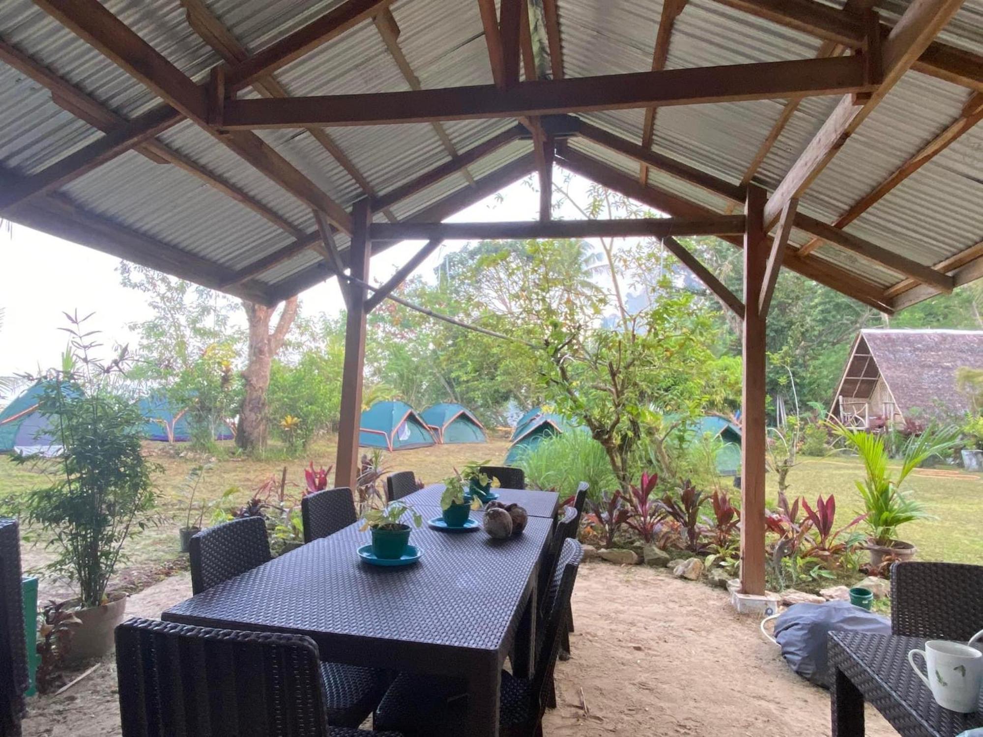 Port Barton - Paradiso Azul Campsite Beachfront With Internet サン・ヴィチェンテ エクステリア 写真